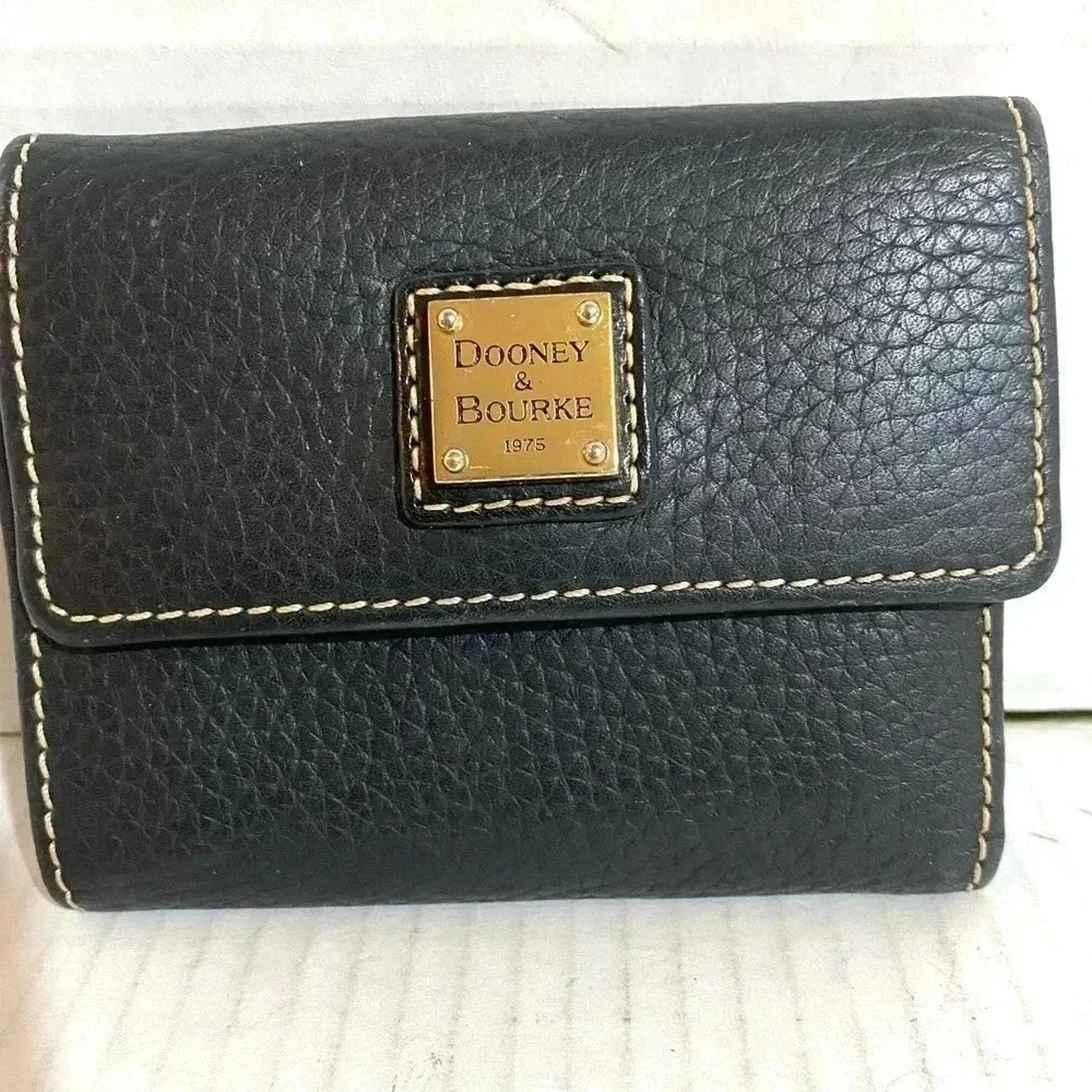 Dooney Bourke black leather wallet